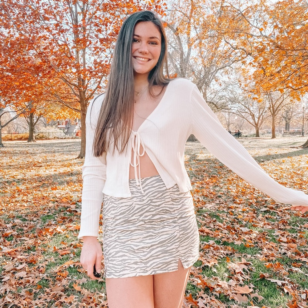 Tie Front Sweater